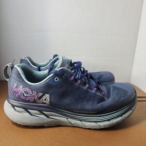 Hoka One One Blue and Purple Running Shoes